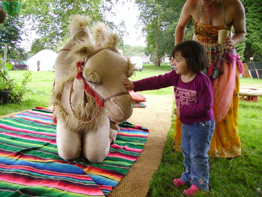Making friends at the Big Green Gathering in Wales 2011